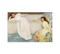 WANGLIDD James McNeill Whistler Paintings Wall Art Poster Prints Symphony in White No 3 Canvas Painting Wall Art Decorative Picture Prints Modern Decor Unframe 08x12inch(20x30cm)
