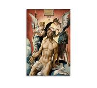 WANGLIDD Maarten Van Heemskerck Paintings Wall Art Poster Prints Man of Sorrows Canvas Wall Art Decorative Bedroom Modern Home Print Picture Artworkss Unframe 24x36inch(60x90cm)