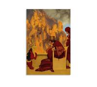 WANGLIDD Maxfield Parrish Paintings Wall Art Poster Prints Puss-in-Boots Canvas Painting Wall Art Decorative Picture Prints Modern Decor Unframe 08x12inch(20x30cm)