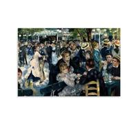 WANGLIDD Pierre Auguste Renoir Poster Bal Du Moulin De La Galette Decorative Painting Canvas Wall Art Living Rooms Bedroom Painting Unframe 20x30inch(50x75cm)