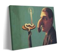 WANGLIDD Rene Magritte Painting Poster Philosopher's Lamp Decorative Painting Canvas Wall Art Living Rooms Bedroom Painting Frame 08x12inch(20x30cm)