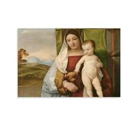 WANGLIDD Titian Paintings Wall Art Poster Prints The Gypsy Madonna Print Photo Art Painting Canvas Home Decorative Bedroom Modern Decors Unframe 24x36inch(60x90cm)