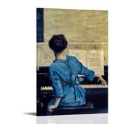 WANGLIDD William Merritt Chase Paintings Wall Art Poster Prints The Keynote Canvas Painting Wall Art Decorative Picture Prints Modern Decor Frame 12x18inch(30x45cm)