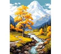 WANGLLPGY 5D Diamond Art Kits Adults 20 x 30 cm, DIY Diamond Painting Scenery Full Drill Tree River Dimond Arts Craft Gem Art Paintings for Home Wall Decoration 8 x 12 Inch -YZ1209