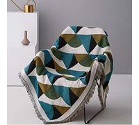 WANGLXST Ethnic Style Woven Throw Blanket Featuring Decorative Super Soft Sofa Blanket Home Decor for Chair Bed Couch, A, 160 * 220cm