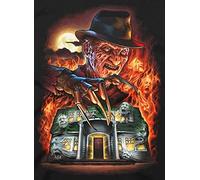 WANGMAOMAO DIY Oil Painting Paint by Number Kits for Adults Kids Painting Set Linen Canvas Painting Toys Hand-Painted Gifts Home Decoration Horror Movie Character Freddy Krueger 40X50Cm-frameless