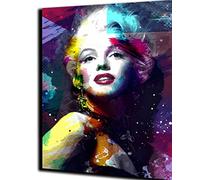 WANGMAOMAO Paint by Numbers for Adults Children Dream Girl Marilyn Monroe 16x20 inches Linen Canvas DIY Digital Painting by Numbers Kits Children's Toy Gifts Hand Painted Home Decoration -Frameless