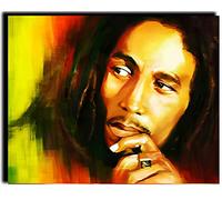 WANGMAOMAO Paint by Numbers for Adults Children Portrait of a Colorful bob Singer 16x20 Inch Linen Canvas Acrylic DIY Number Painting Kits Hand Painted Oil Painting Wall Art Decor Gifts -with Frame