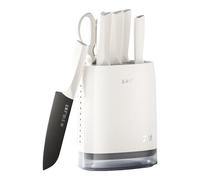 WANGMAZI Titanium Knife Set Kitchen Cooking Chef Knives Full Set With Food-Grade PP Handle Ideal for Daily Cooking Housewarming Gift