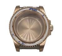 WANGMUMU 40mm Stainless Steel Men's Watches Rose Gold Case Compatible for Nh35 Nh36 Movement 28.5mm Dial Sapphire Going (Color : Rose Gold 1, Dial Diameter : Nh35 nh36 case)