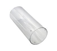 WANGMUMU Clear Square Cylinder Glass Shade Replacement For Candlestick Lamp Transparent Long Tue Glass Lampshade For Lighting Parts going (Body Color : Yuangxing D10xH30cm)