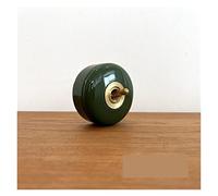 WANGMUMU Retro Round Ceramic Toggle Switch 1 Ｗay 2 Way Control Wall Light Rocker Switch going (Color : Green 1 Way)