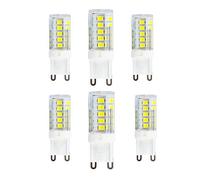WANGPEI G9 LED Light Bulbs 3W Equivalent 30W Halogen Cool White 6000k 300 Lumen AC220-240V 360° Beam Angle Energy Saving G9 No Dimmable（Pack of 6） [Energy Class A++]