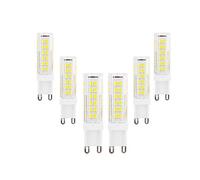WANGPEI G9 LED Light Bulbs 9W Equivalent 90W Halogen Cool White 6000k 900 Lumen AC220-240V 360° Beam Angle Energy Saving G9 No Dimmable(Pack of 6)
