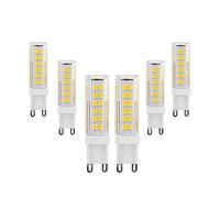WANGPEI G9 LED Light Bulbs 9W Equivalent 90W Halogen Warm White 3000k 900 Lumen AC220-240V 360° Beam Angle Energy Saving G9 No Dimmable(Pack of 6)