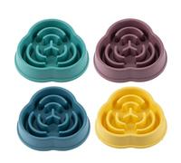 WANGQIQI dog bowls Four Slow-feeding Bowls, Designed To Prevent Choking, Cloud-shaped, Educational Toys, Vomiting, And Protect The Gut -4 Pcs-20 * 20 * 4 5cm