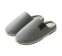 WANGQIQI Memory Foam Slippers Men's And Women's Winter Warm Slippers, Couple's Style Flat Soft-soled Non-slip Indoor Comfortable Casual -c-48-49