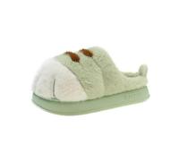 WANGQIQI Memory Foam Slippers Unisex Winter Indoor Slippers-green Slipper-44-45