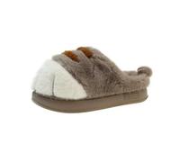 WANGQIQI Memory Foam Slippers Unisex Winter Indoor Slippers-khaki Slipper-36-37