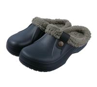WANGQIQI Memory Foam Slippers Winter Women's Soft Sole Waterproof Men's Couple Home Shoes-deep Gray-46-47