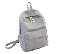 WANGQIQI school bag Corduroy Casual Backpack, Tassel-decorated Versatile Daypack For Daily Outdoor Use-gray-28 * 12 * 40cm