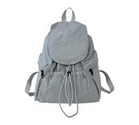 WANGQIQI school bag Lightweight Nylon Drawstring Backpack For Women, Large Capacity Waterproof Daypack Travel Daily Use-blue-32 * 14 * 36cm