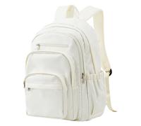 WANGQIQI school bag Multipocket Casual Backpack, Large-capacity Rucksack For Travel Daily Commute-beige-32 * 17 * 48cm