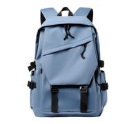 WANGQIQI school bag Solid Color Casual Backpack, Large Storage Daypack For Commute Work Outdoor Travel-blue-32 * 16 * 47cm