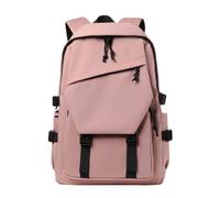 WANGQIQI school bag Solid Color Casual Backpack, Large Storage Daypack For Commute Work Outdoor Travel-pink-32 * 16 * 47cm