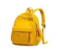 WANGQIQI school bag Stylish Corduroy Mini Backpack, Versatile Fashion Daypack For Women Daily Commute Outings-yellow-24 * 11 * 30cm