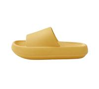 WANGQIQI summer sandals men Men's Thick-soled Non-slip Slippers Indoor Casual Soft And Comfortable Transparent Shoes-yellow-37-38