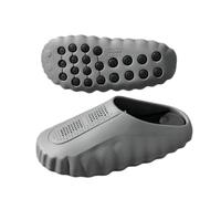 WANGQIQI Summer Slippers Unisex Soft Eva Closed Toe Slides, Massage Sole Non-slip Breathable For Indoor Outdoor Use-gray-44-45
