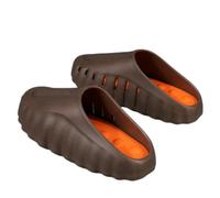 WANGQIQI Summer Slippers Unisex Soft Thick Sole Eva Slides, Breathable Lightweight Non-slip For Bathroom Beach Outdoor Daily Wear-brown 286-44-45
