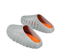 WANGQIQI Summer Slippers Unisex Soft Thick Sole Eva Slides, Breathable Lightweight Non-slip For Bathroom Beach Outdoor Daily Wear-gray-hj 286-44-45