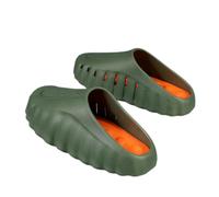 WANGQIQI Summer Slippers Unisex Soft Thick Sole Eva Slides, Breathable Lightweight Non-slip For Bathroom Beach Outdoor Daily Wear-green 286-42-43