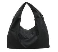 WANGQIQI tote bag Handbag With Multiple Zippered Pockets, A Large-capacity Casual Shoulder Bag, Suitable For School, Work, And Everyday Use -black-50 * 21 * 29cm