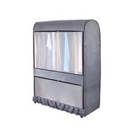 WANGRUIERHA Cover for Clothes Rack, Clothes Rack Cover with Zipper, Translucent Window, Applicable to Single Pole, High and Low Double Pole(Grey,100x50x150cm/39x20x59in)