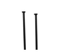 WANGSHAOWEI Bike Spokes Spokes 10 Pieces A Lot 14 Gauge Diameter 2.0 mm Straight Pull Mountain Bike Black Color Tint Surface Bicycle(257mm)