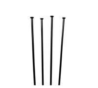 WANGSHAOWEI Bike Spokes Spokes 5 Pieces A Lot 15 Gauge Diameter 1.8mm Straight Pull Mountain Bike Round Black Color Head Pin(Length Customize)