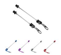 WANGSHAOWEI Release Skewer 2Pcs Bike Bicycle Quick Release Axles Skewers Lever Front Rear Bike Axle Wheel Hub For MTB Moutain Road Bike Quick Release Skewer(15cm-18.5cm Red)