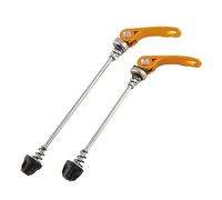 WANGSHAOWEI Release Skewer Bicycle Hub Quick Release Lever MTB Road Bicycle Steel Skewers Front Wheel Rear For Mountain Bike Folding Quick Release Skewer(Gold)