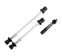 WANGSHAOWEI Release Skewer Bicycle Skewer Lever Quick Release Bike Wheel Locking Security Anti Theft Skewers For MTB Mountain Road Cycling Hub Parts Quick Release Skewer(Black)