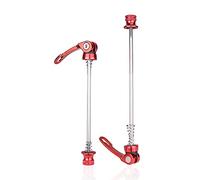 WANGSHAOWEI Release Skewer MTB Bicycle Quick Release Skewers Hub Axle Wheels Locking Lever Bike Parts Aluminum Alloy Front 9x100 Rear 10x135mm Quick Release Skewer(QR7 Red)