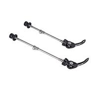 WANGSHAOWEI Release Skewer MTB Bicycle Quick Release Skewers Hub Axle Wheels Locking Lever Bike Parts Aluminum Alloy Front 9x100 Rear 10x135mm Quick Release Skewer(QR7 Black)