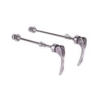 WANGSHAOWEI Release Skewer MTB Bicycle Quick Release Skewers Hub Axle Wheels Locking Lever Bike Parts Aluminum Alloy Front 9x100 Rear 10x135mm Quick Release Skewer(QR7 Gray)