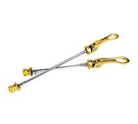 WANGSHAOWEI Release Skewer MTB Bicycle Quick Release Skewers Hub Axle Wheels Locking Lever Bike Parts Aluminum Alloy Front 9x100 Rear 10x135mm Quick Release Skewer(QR8 Gold)