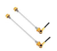 WANGSHAOWEI Release Skewer Titanium Alloy Quick Release Lever MTB Road Bicycle General Ultralight For 100mm 130/150mm Hub Quick Release Skewer(Gold)