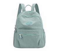 WANGSHUO school bag Soft Washed Nylon Casual Backpack Large-capacity Multi-pocket Daypack Stylish Rucksack For Travel Daily Commute-aqua Blue-27 * 13 * 32cm