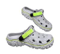WANGSHUO Summer Slippers Men Women Eva Clogs Soft Slides Man Flip Flops Beach Working Home Outdoor Plus Size Sandals-grey-41