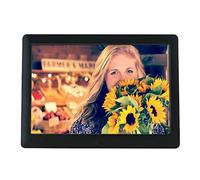WangSiwe 8 inch IPS LCD Tft Digital Photo Frame Multifunctional Image Digital Photo Frame with Mp3 / Mp4 Player (0: 0, Color: Black)